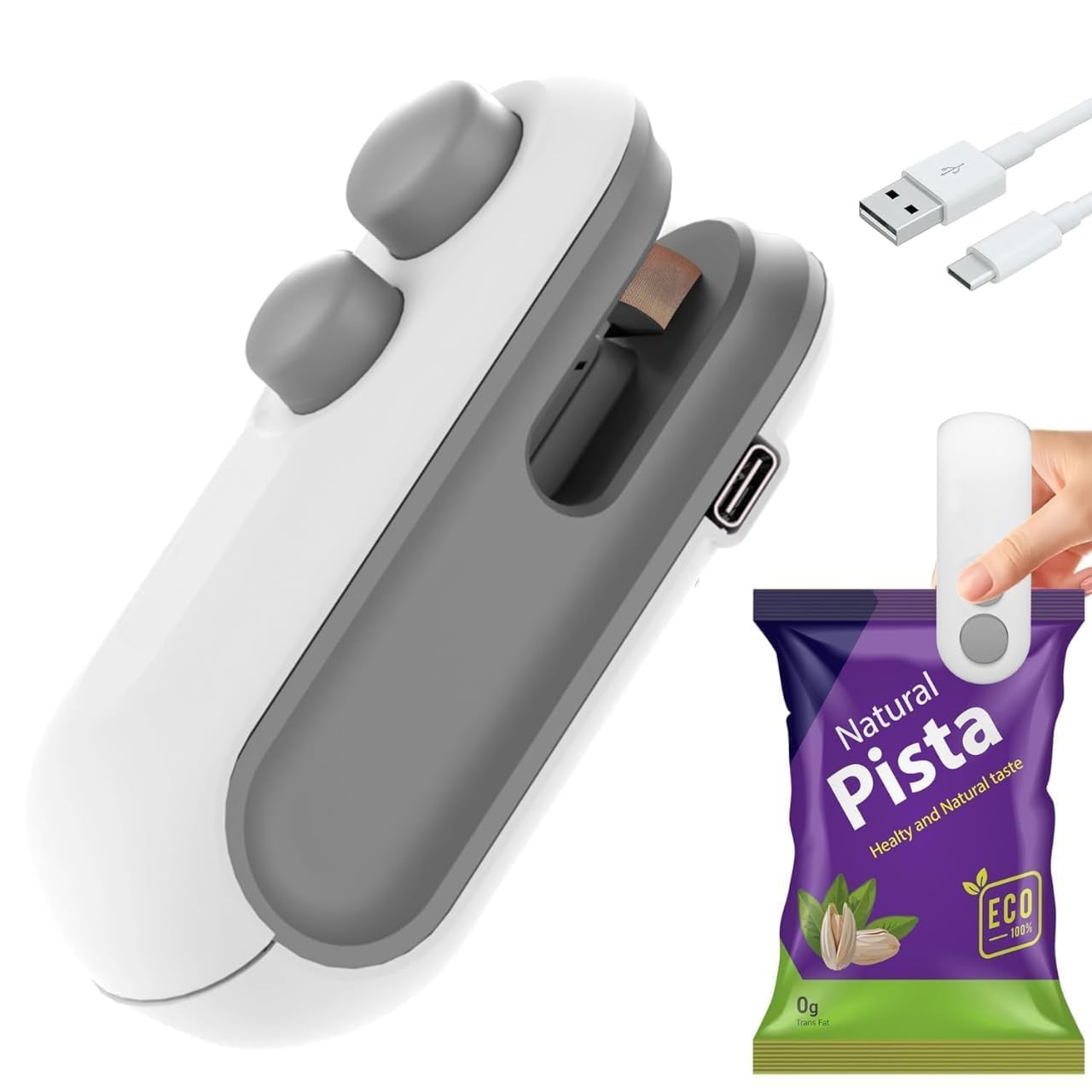 Mini Food Sealing Machine – Portable, Fresh Lock, 1-Year Warranty