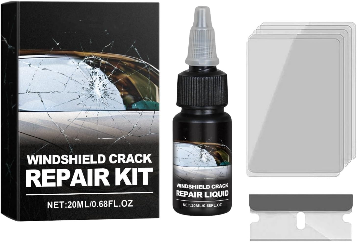 Car Windshield Crack Repair Kit – Quick & Easy Fix ( Pack Of 2 )